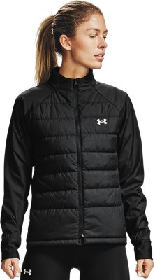 Details about   Under Armour Mens Run Insulate Hybrid Jacket Top Black Sports Running Full Zip 